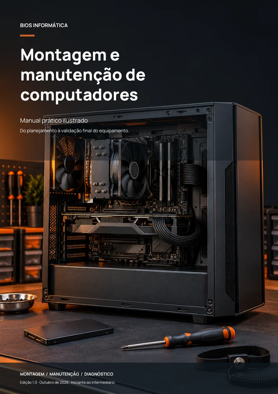 Capa do Manual de Montagem e Manutenção de Computadores da Bios Informática